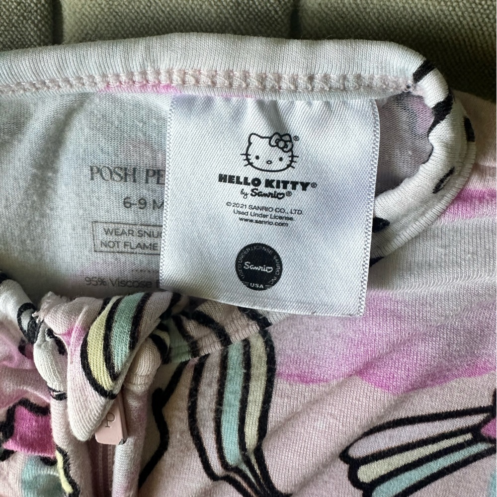 Posh peanut x Hello kitty Unicorn Bamboo Onesie 6-9 months - Picture 7 of 7